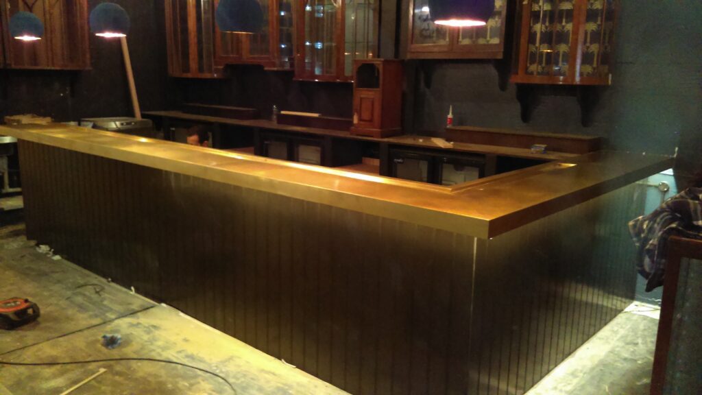 Brass Bar Top