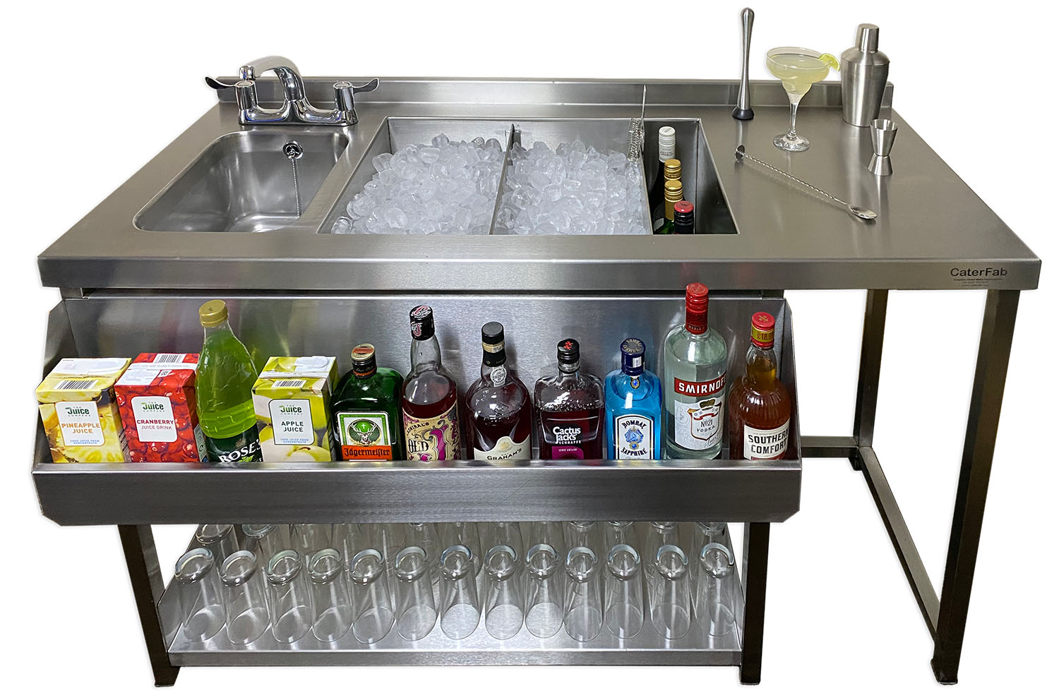 classic cocktail station dressed